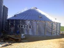Brock farm grain bin
